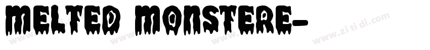 Melted Monstere字体转换